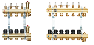 rozdzielacze mosiężne z rotametrami magnetycznymi